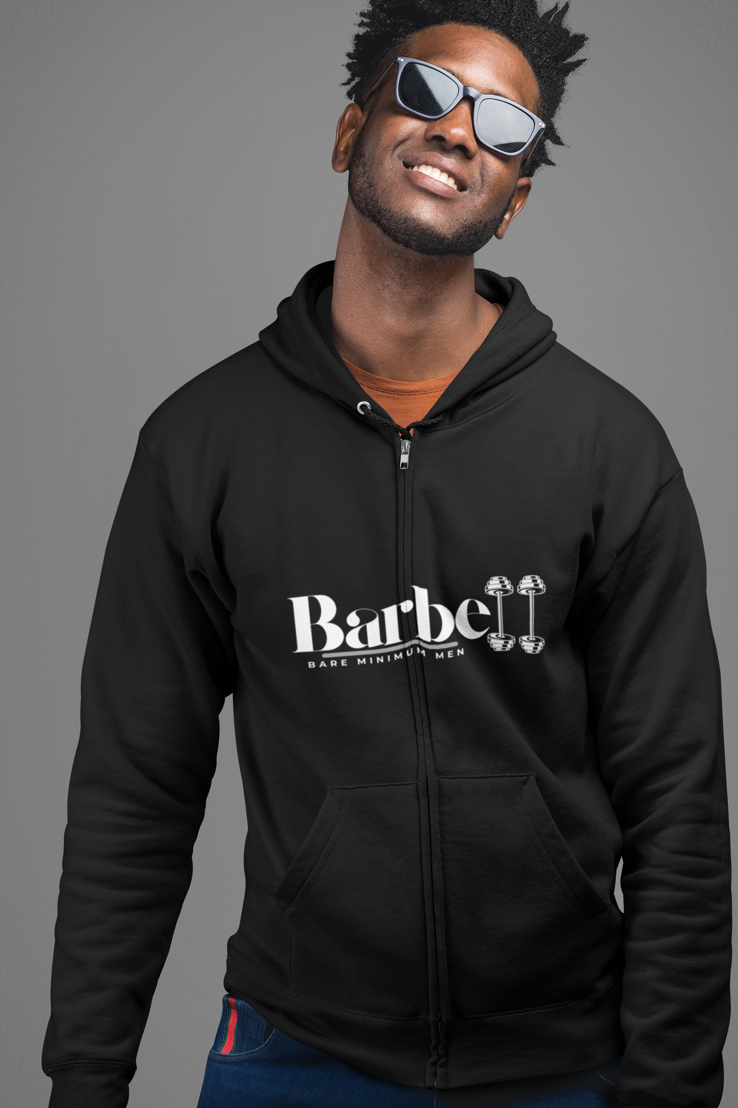 Barbell Zip Hoodie
